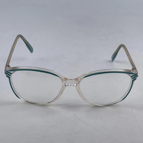 Grasset Bijou Women Eyeglasses Frame Clear Blue Plastic Cat Eye Full Rim 57-17mm main image 4